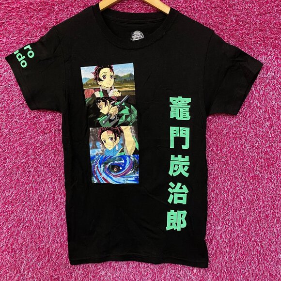 Demon Slayer : Kimetsu no Yaiba - Tanjiro Kamado Anime T-Shirt Extra Small - Picture 1 of 4